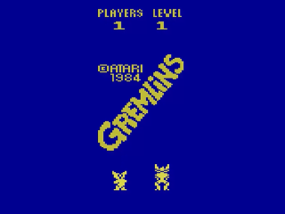 Gremlins title screen for Atari 2600